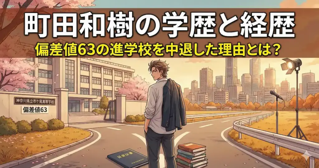 エバース町田和樹の学歴と経歴｜偏差値63の市ケ尾高校を中退した理由は？