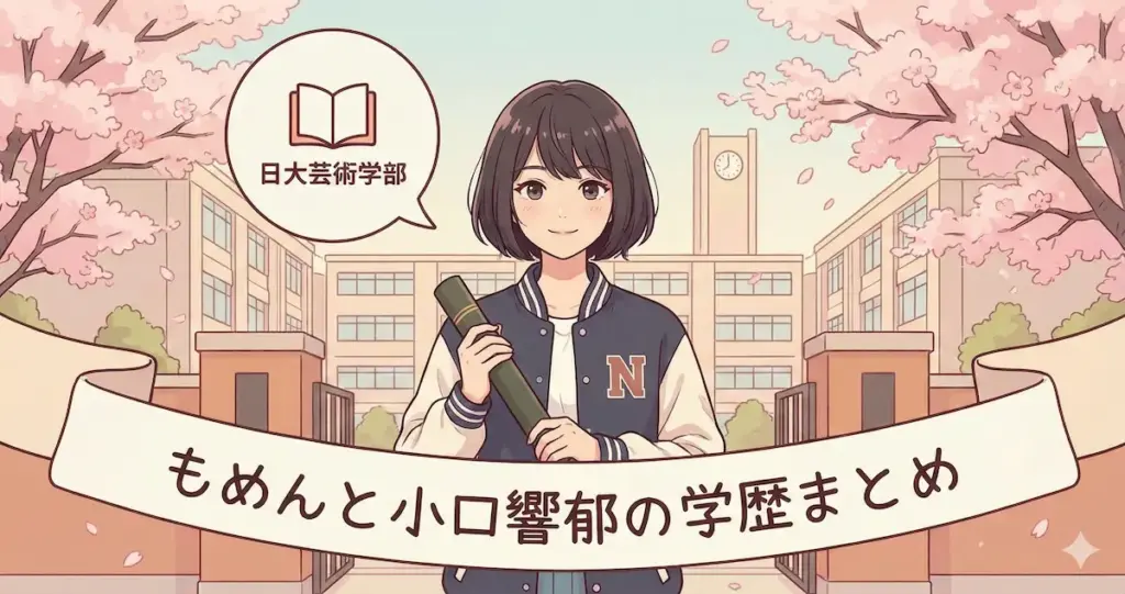 もめんと小口響郁の学歴と経歴｜日大芸術学部出身で高校時代の英語力が凄すぎた