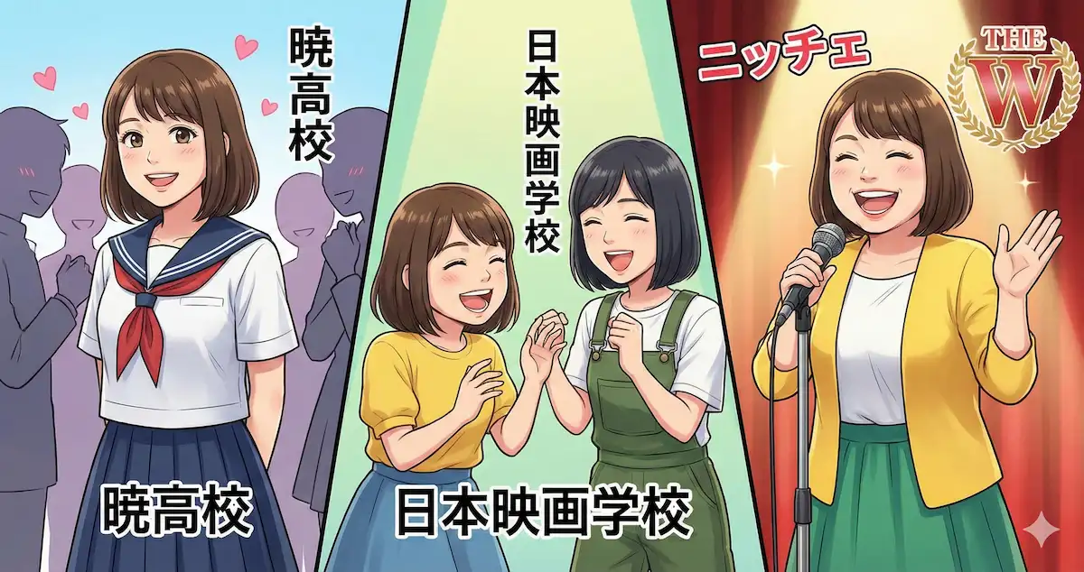 ニッチェ近藤くみこの学歴！暁高校から女優志望で映画学校へ？意外な経歴