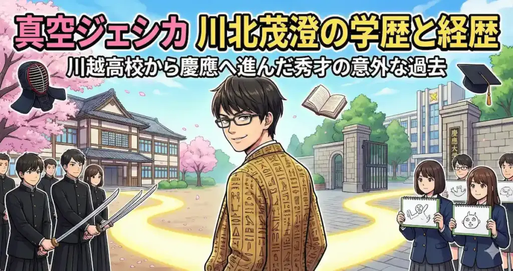 真空ジェシカ川北の学歴と経歴｜川越高校から慶應へ進んだ秀才の意外な過去