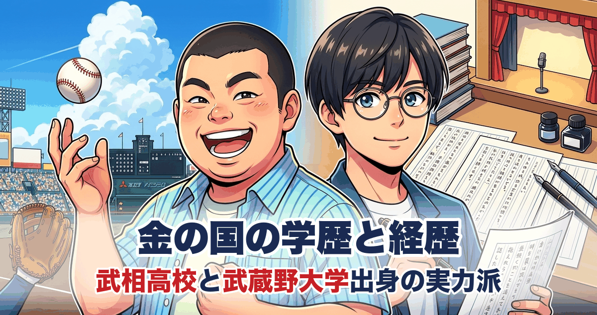 金の国の学歴と経歴 武相高校と武蔵野大学出身の実力派